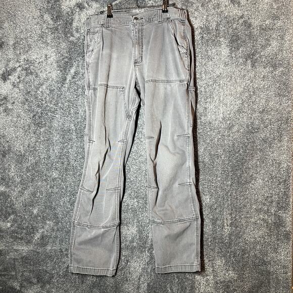 Carhartt Pants Mens 34x32 Relaxed Fit Double Knee Utility Workwear 102802-029 - Picture 1 of 9